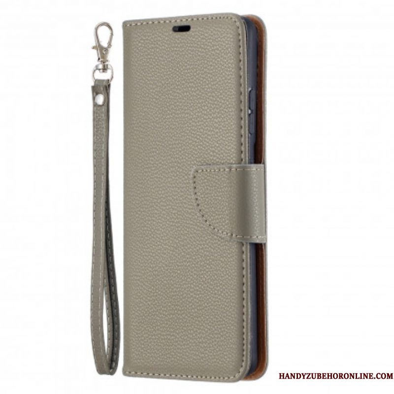 Folio-hoesje voor Samsung Galaxy S21 Ultra 5G Flip Case Lychee Rabat Schuin