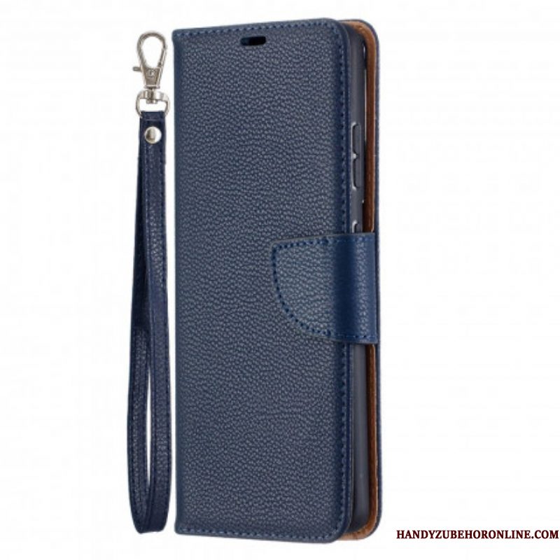 Folio-hoesje voor Samsung Galaxy S21 Ultra 5G Flip Case Lychee Rabat Schuin