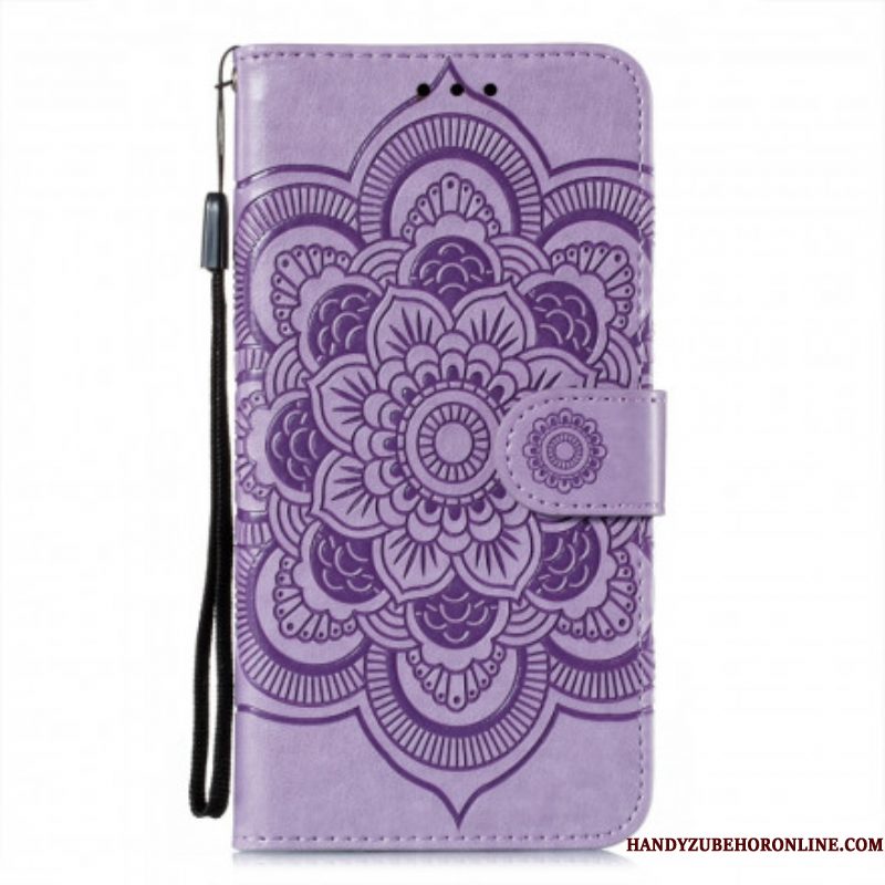 Folio-hoesje voor Samsung Galaxy S21 Ultra 5G Volledige Mandala