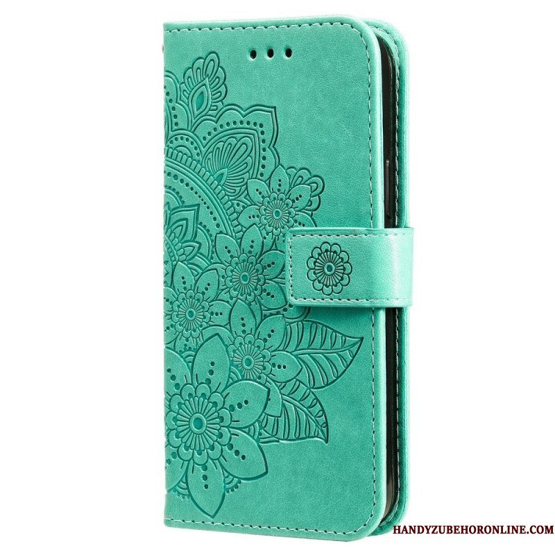 Folio-hoesje voor Samsung Galaxy S22 5G Bloemmandala