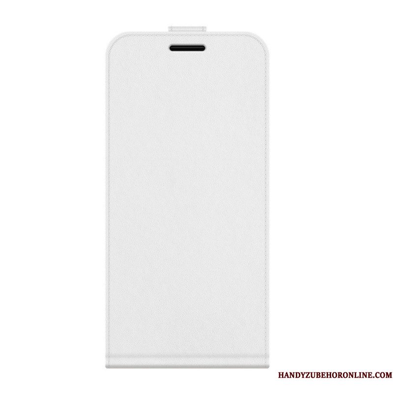 Folio-hoesje voor Samsung Galaxy S22 5G Flip Case Verticale Flap Met Leereffect