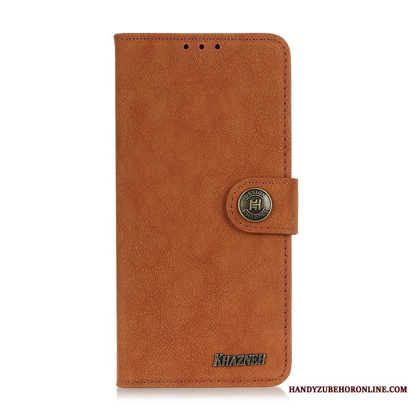 Folio-hoesje voor Samsung Galaxy S22 5G Khazneh Retro Splitleer