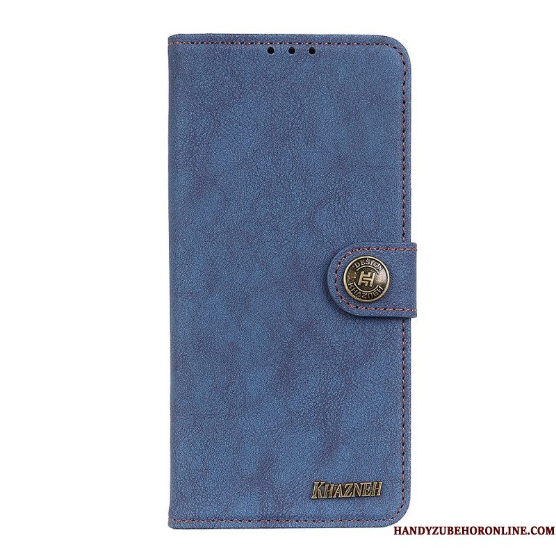 Folio-hoesje voor Samsung Galaxy S22 5G Khazneh Retro Splitleer