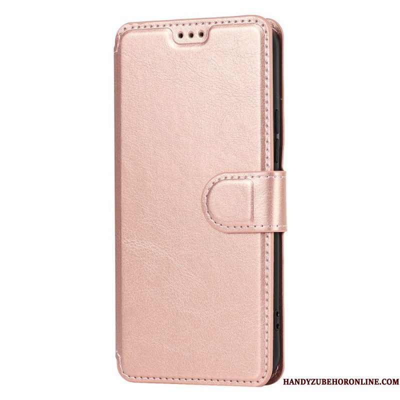 Folio-hoesje voor Samsung Galaxy S22 5G Mat Vintage Leereffect