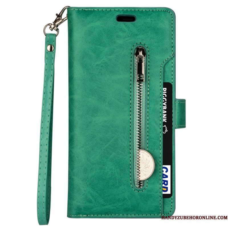 Folio-hoesje voor Samsung Galaxy S22 5G Portemonnee & Lanyard