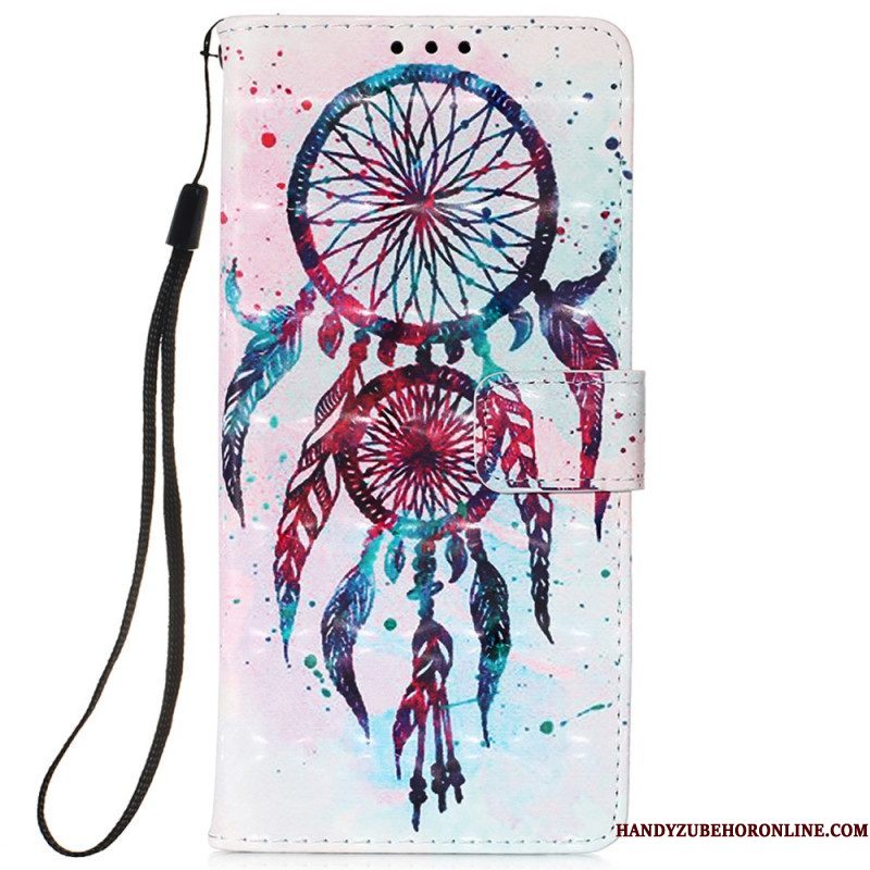 Folio-hoesje voor Samsung Galaxy S22 Ultra 5G Aquarel Dromenvanger