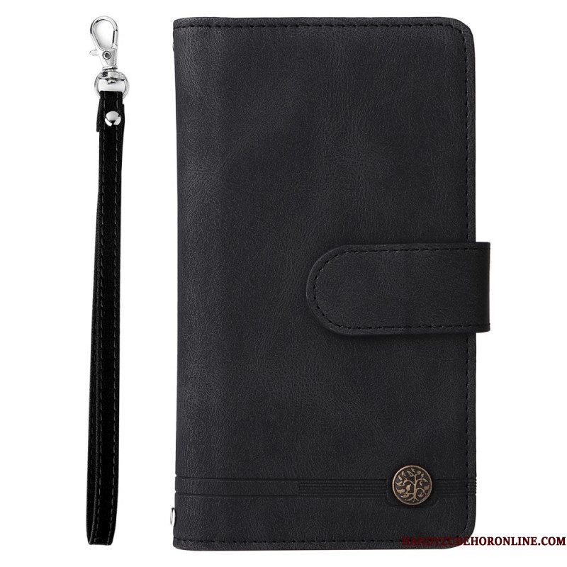 Folio-hoesje voor Samsung Galaxy S22 Ultra 5G Multifunctioneel Met Etui