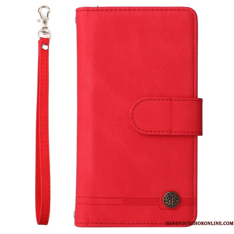 Folio-hoesje voor Samsung Galaxy S22 Ultra 5G Multifunctioneel Met Etui