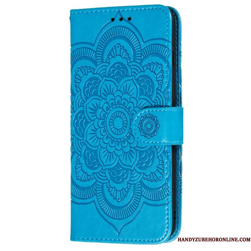 Folio-hoesje voor Samsung Galaxy S22 Ultra 5G Volledige Mandala