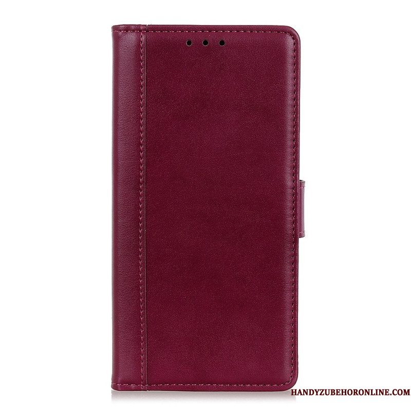 Folio-hoesje voor Samsung Galaxy S23 Plus 5G Leren Styling