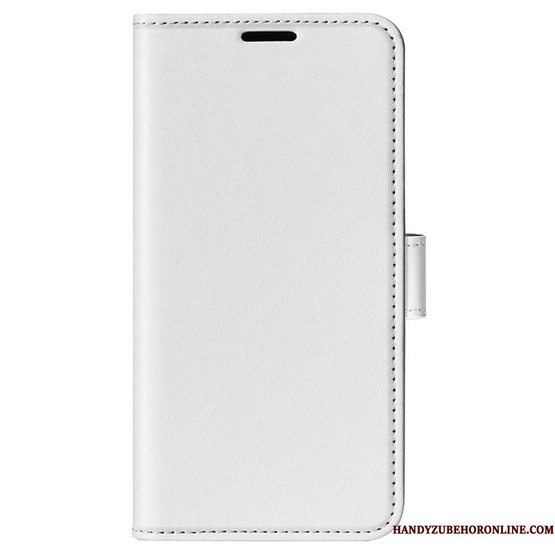 Folio-hoesje voor Samsung Galaxy S23 Ultra 5G Vintage Leereffect