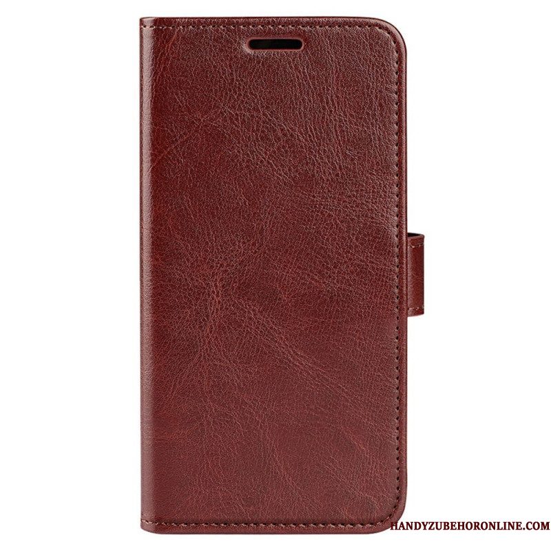 Folio-hoesje voor Samsung Galaxy S23 Ultra 5G Vintage Leereffect