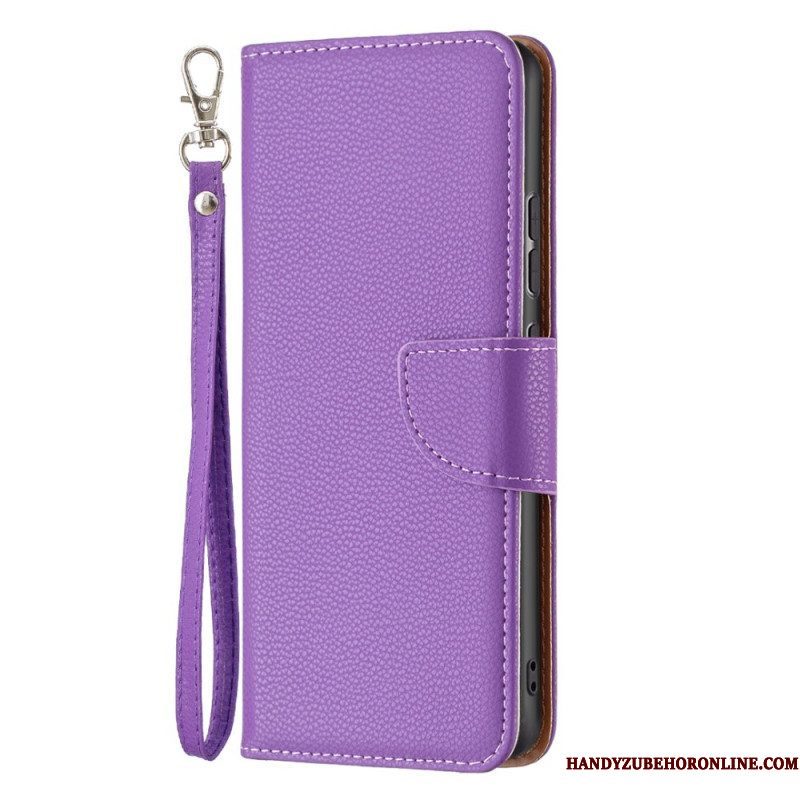 Folio-hoesje voor Xiaomi 12 / 12X Flip Case Lychee Rabat Schuin