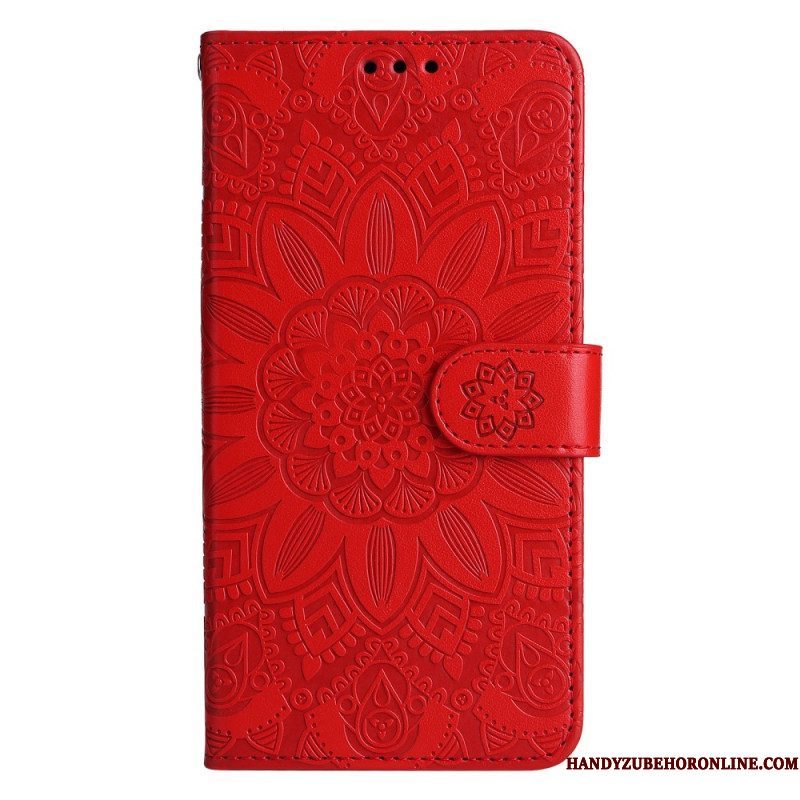 Folio-hoesje voor Xiaomi 13 Mandala Zon Met Lanyard