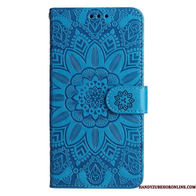 Folio-hoesje voor Xiaomi 13 Mandala Zon Met Lanyard