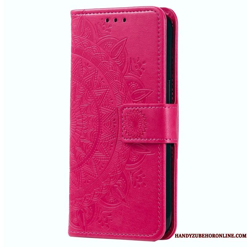 Folio-hoesje voor Xiaomi 13 Pro Mandala Zon Met Lanyard