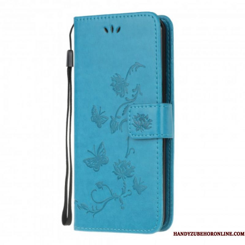 Folio-hoesje voor Xiaomi Redmi Note 10 / 10S Vlinders En Bloemen