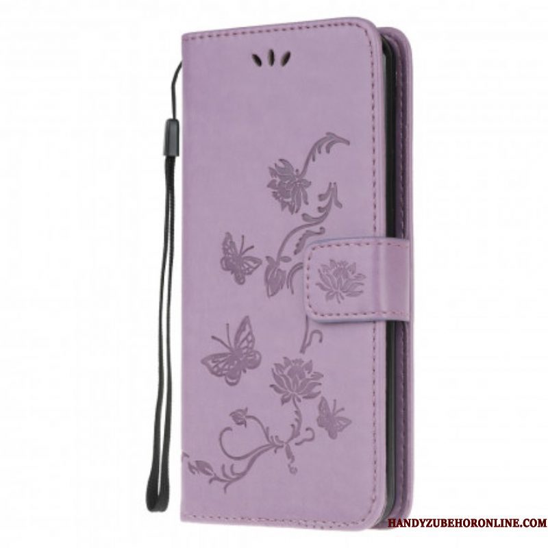 Folio-hoesje voor Xiaomi Redmi Note 10 / 10S Vlinders En Bloemen