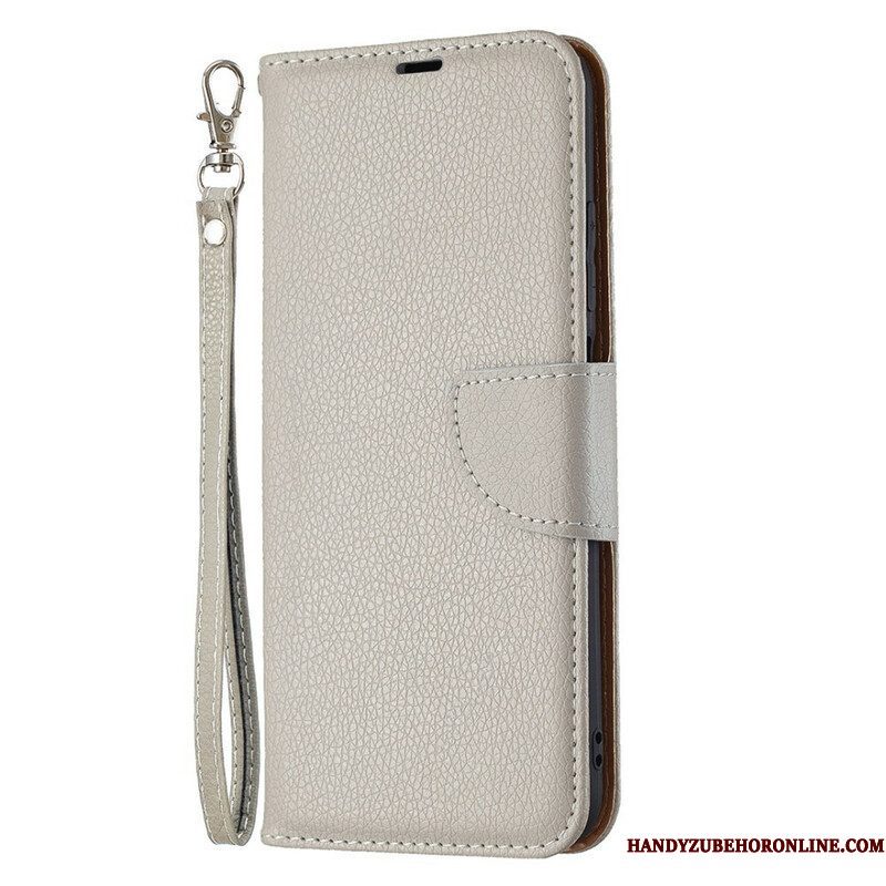 Folio-hoesje voor Xiaomi Redmi Note 10 5G Flip Case Lychee Rabat Schuin