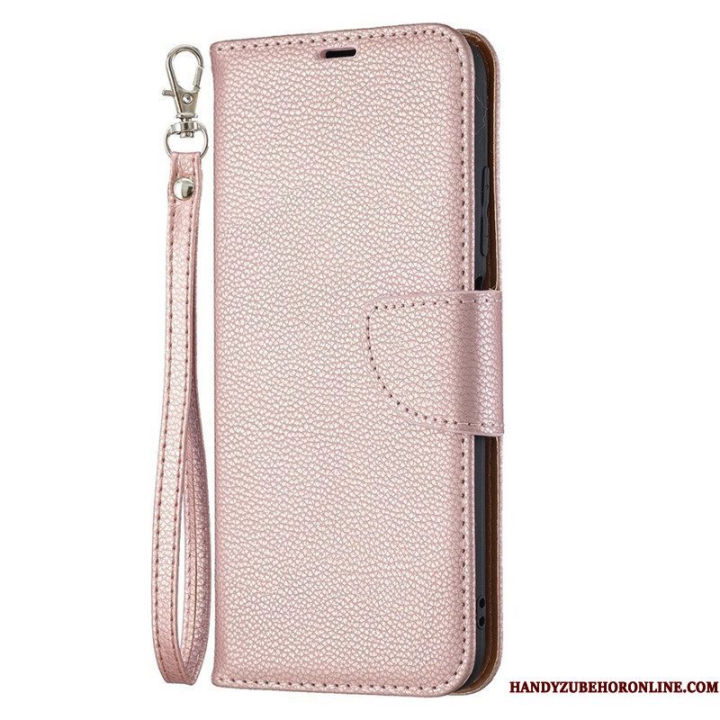 Folio-hoesje voor Xiaomi Redmi Note 10 5G Flip Case Lychee Rabat Schuin