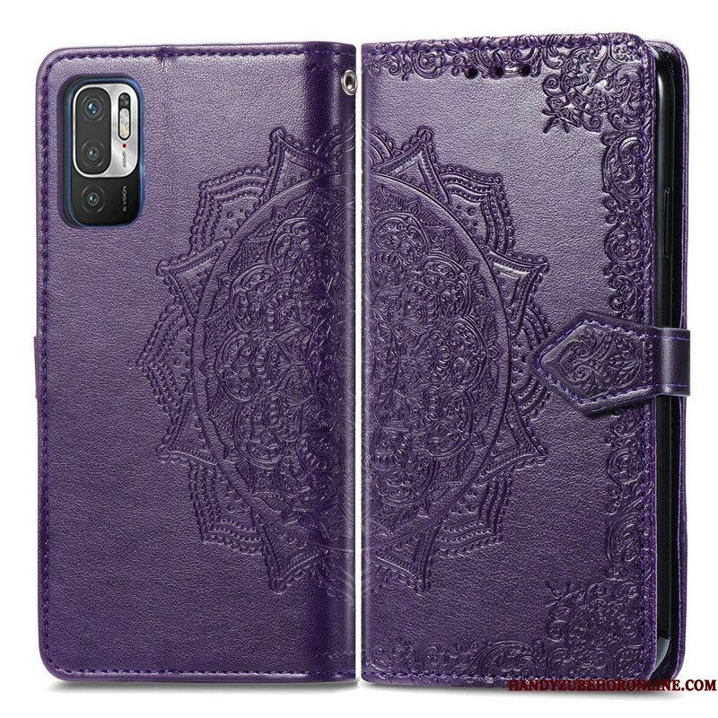 Folio-hoesje voor Xiaomi Redmi Note 10 5G Mandala Middeleeuwen