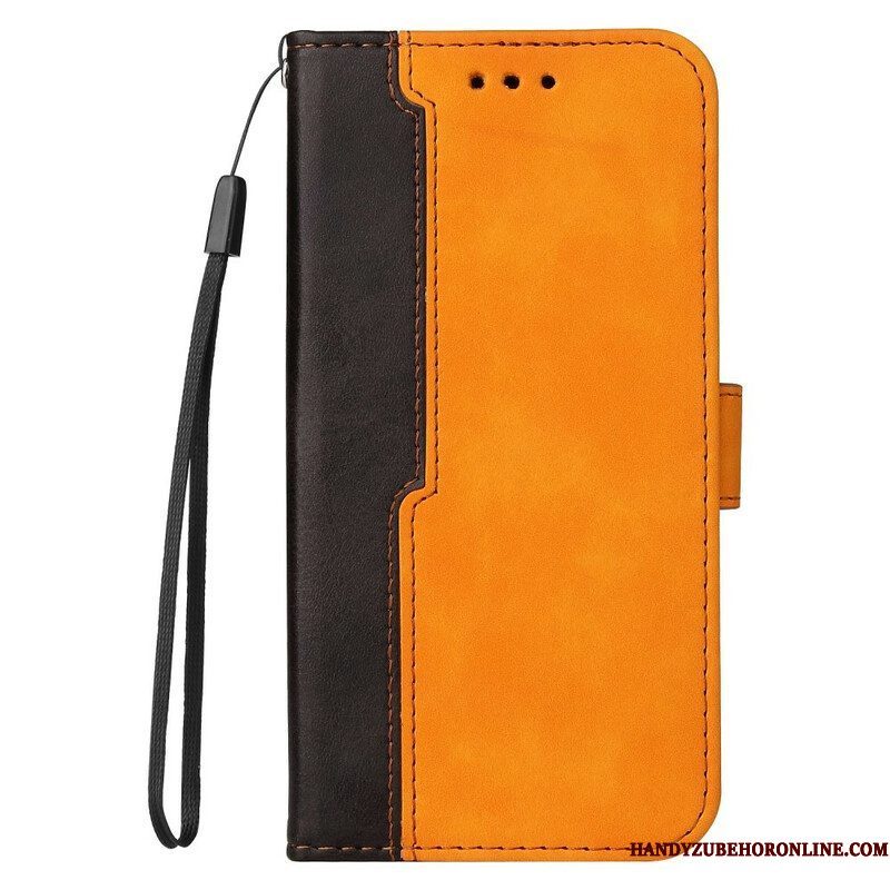 Folio-hoesje voor Xiaomi Redmi Note 10 5G Twee Toon