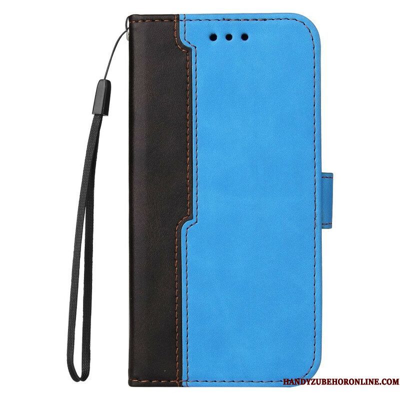 Folio-hoesje voor Xiaomi Redmi Note 10 5G Twee Toon