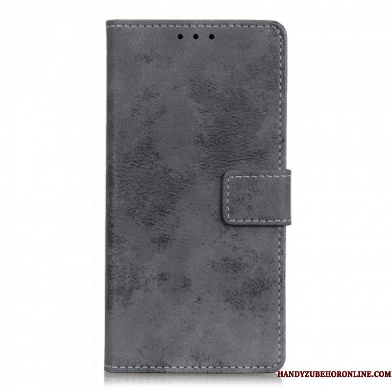 Folio-hoesje voor Xiaomi Redmi Note 10 5G Vintage Leereffect