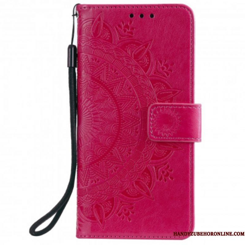 Folio-hoesje voor Xiaomi Redmi Note 10 5G Zon Mandala