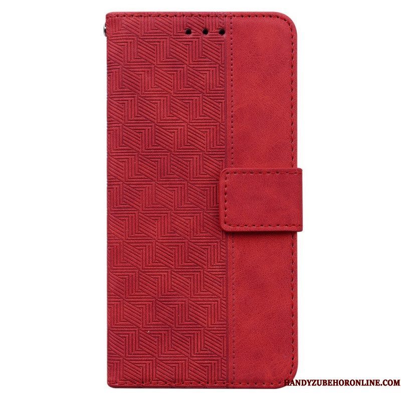 Folio-hoesje voor Xiaomi Redmi Note 11 / 11S Met Ketting Patroon Met Bandjes