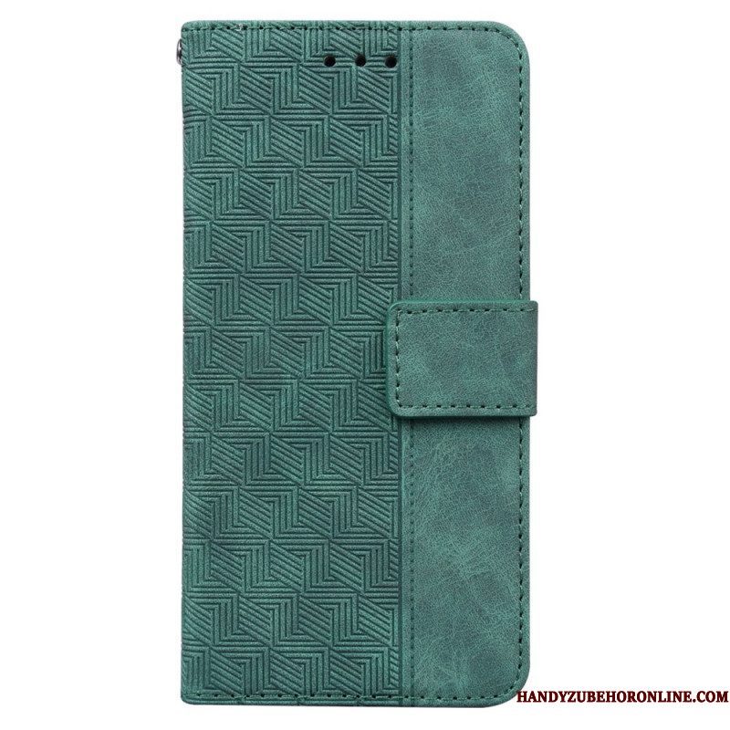 Folio-hoesje voor Xiaomi Redmi Note 11 / 11S Met Ketting Patroon Met Bandjes