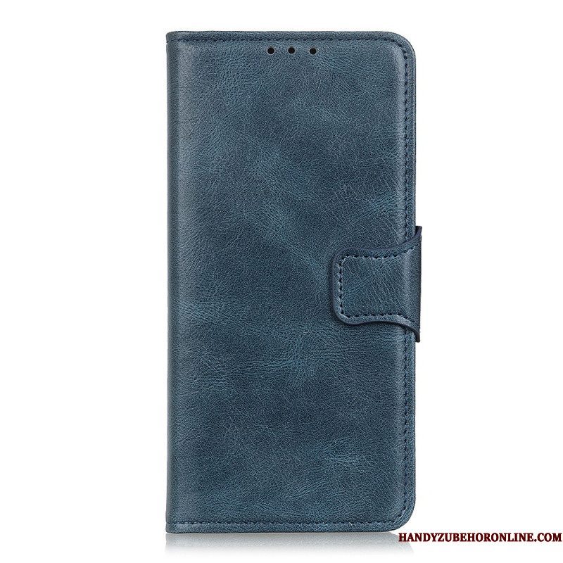 Folio-hoesje voor Xiaomi Redmi Note 11 Pro / 11 Pro 5G Omkeerbare Sluiting Met Leereffect