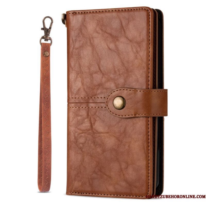 Folio-hoesje voor iPhone 14 Pro Vintage Multifunctioneel