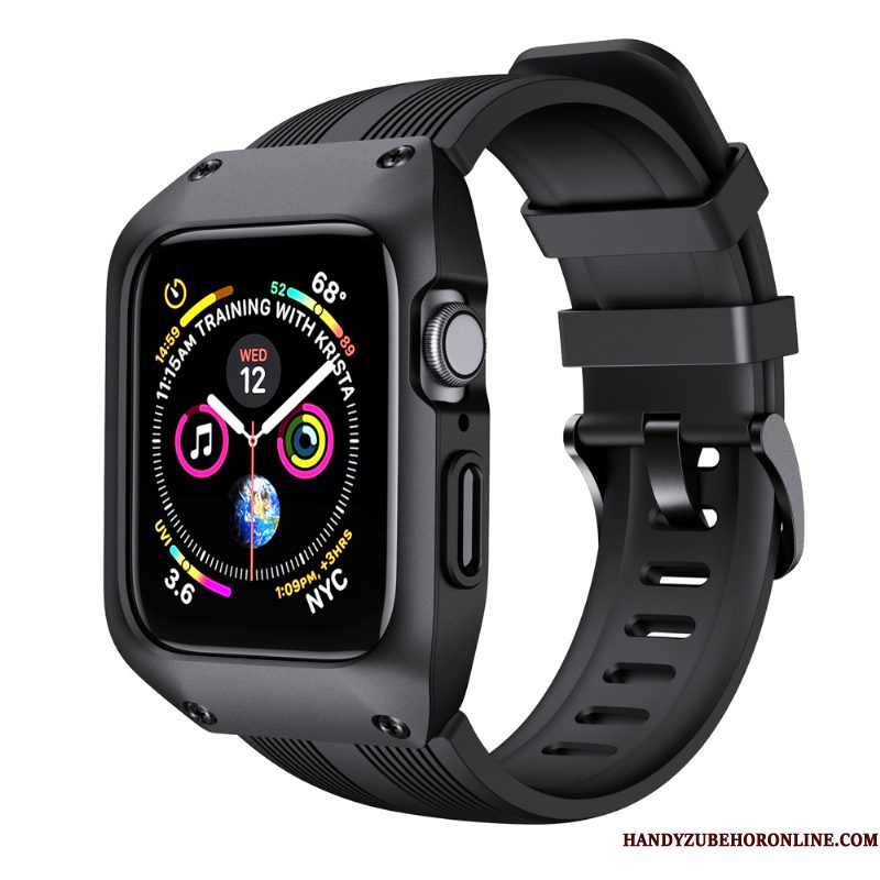 Hoesje Apple Watch Series 4 Scheppend Anti-fall Sport, Hoes Apple Watch Series 4 Bescherming Groen