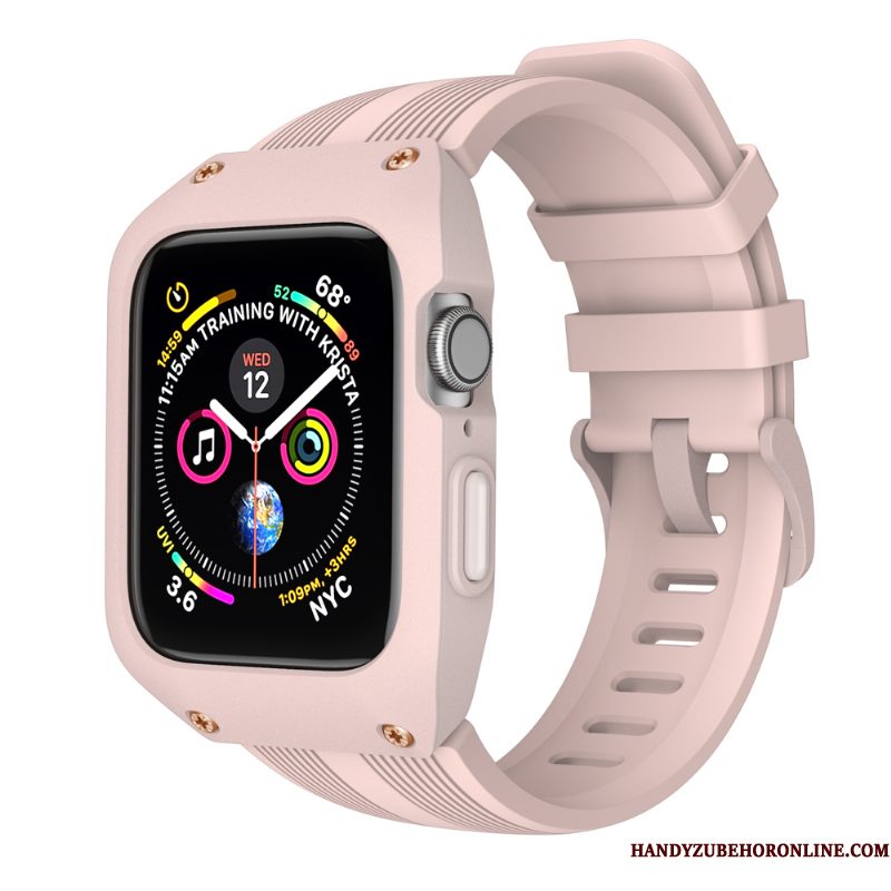 Hoesje Apple Watch Series 4 Scheppend Anti-fall Sport, Hoes Apple Watch Series 4 Bescherming Groen