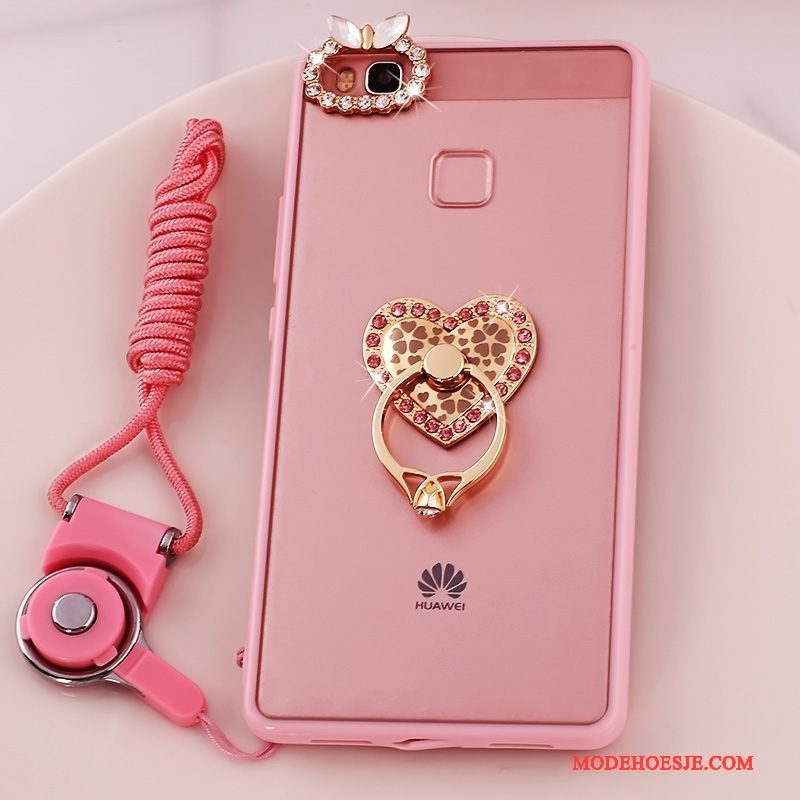 Hoesje Huawei G9 Lite Zacht Roze Hanger, Hoes Huawei G9 Lite Bescherming Jeugdtelefoon