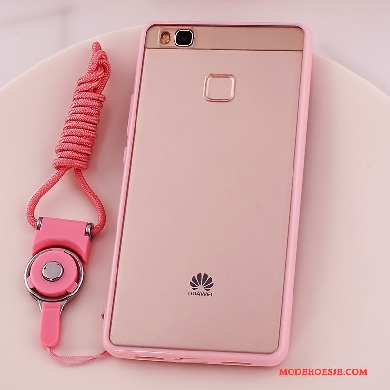 Hoesje Huawei G9 Lite Zacht Roze Hanger, Hoes Huawei G9 Lite Bescherming Jeugdtelefoon