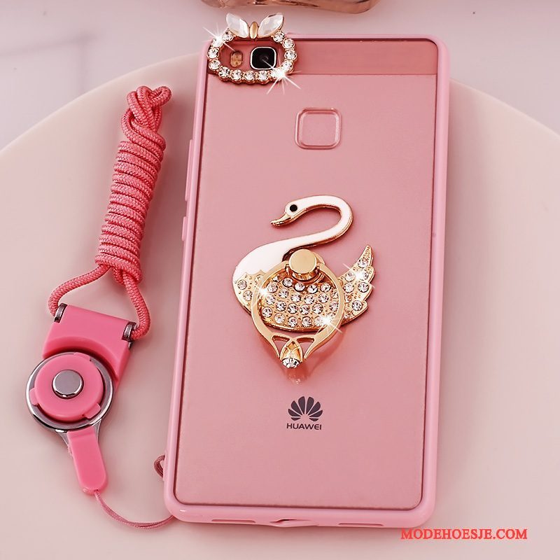 Hoesje Huawei G9 Lite Zacht Roze Hanger, Hoes Huawei G9 Lite Bescherming Jeugdtelefoon