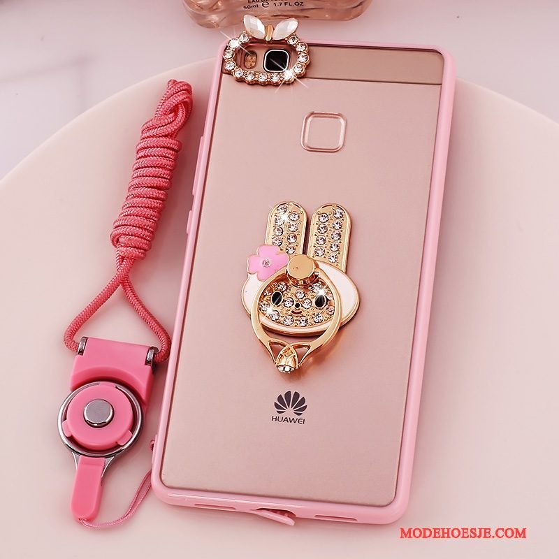 Hoesje Huawei G9 Lite Zacht Roze Hanger, Hoes Huawei G9 Lite Bescherming Jeugdtelefoon