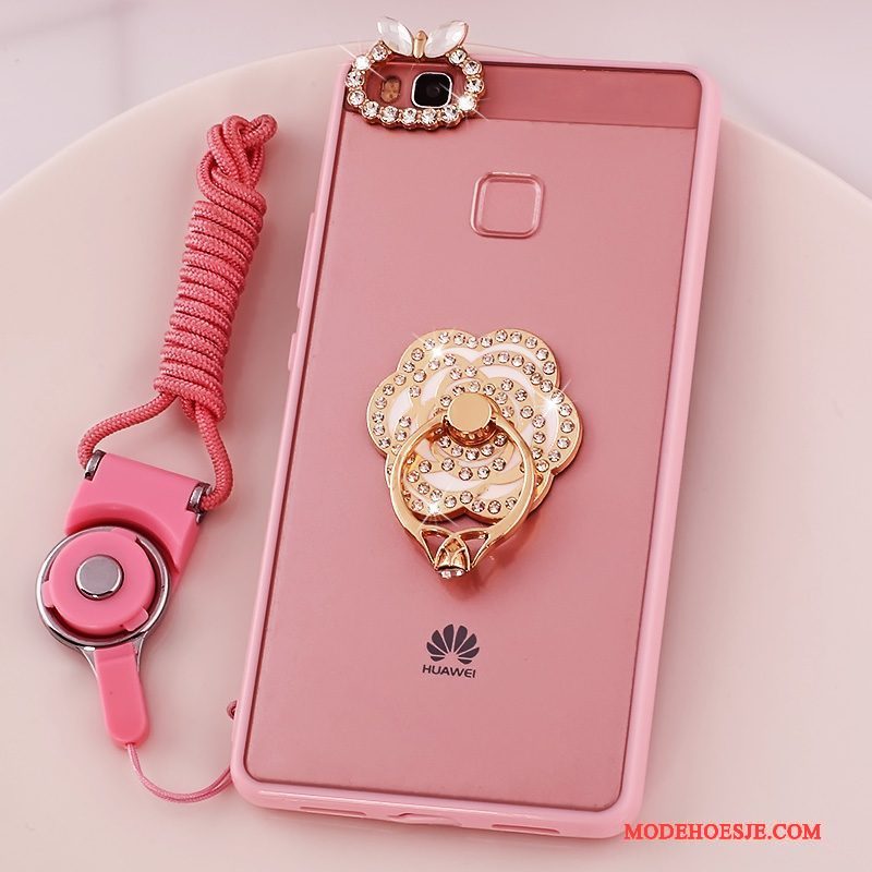 Hoesje Huawei G9 Lite Zacht Roze Hanger, Hoes Huawei G9 Lite Bescherming Jeugdtelefoon