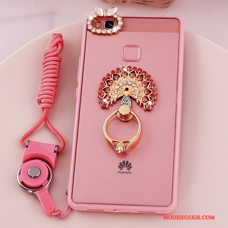 Hoesje Huawei G9 Lite Zacht Roze Hanger, Hoes Huawei G9 Lite Bescherming Jeugdtelefoon