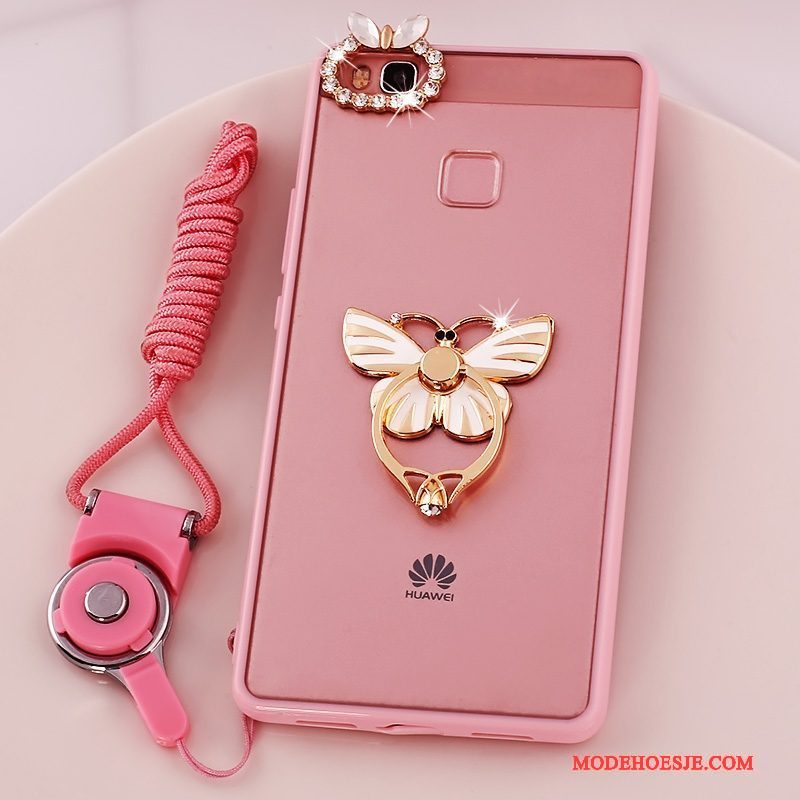 Hoesje Huawei G9 Lite Zacht Roze Hanger, Hoes Huawei G9 Lite Bescherming Jeugdtelefoon