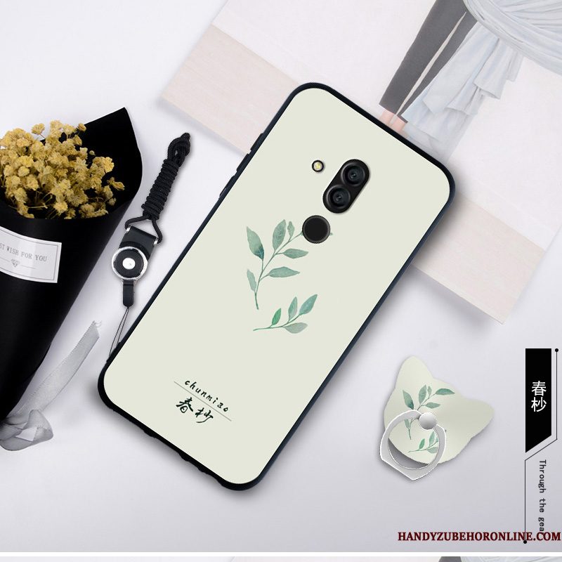 Hoesje Huawei Mate 20 Lite Zakken Telefoon Groen, Hoes Huawei Mate 20 Lite Hanger Anti-fall