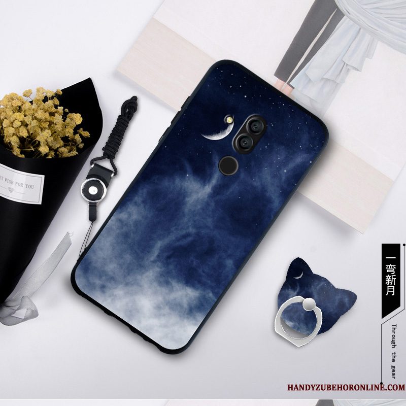 Hoesje Huawei Mate 20 Lite Zakken Telefoon Groen, Hoes Huawei Mate 20 Lite Hanger Anti-fall