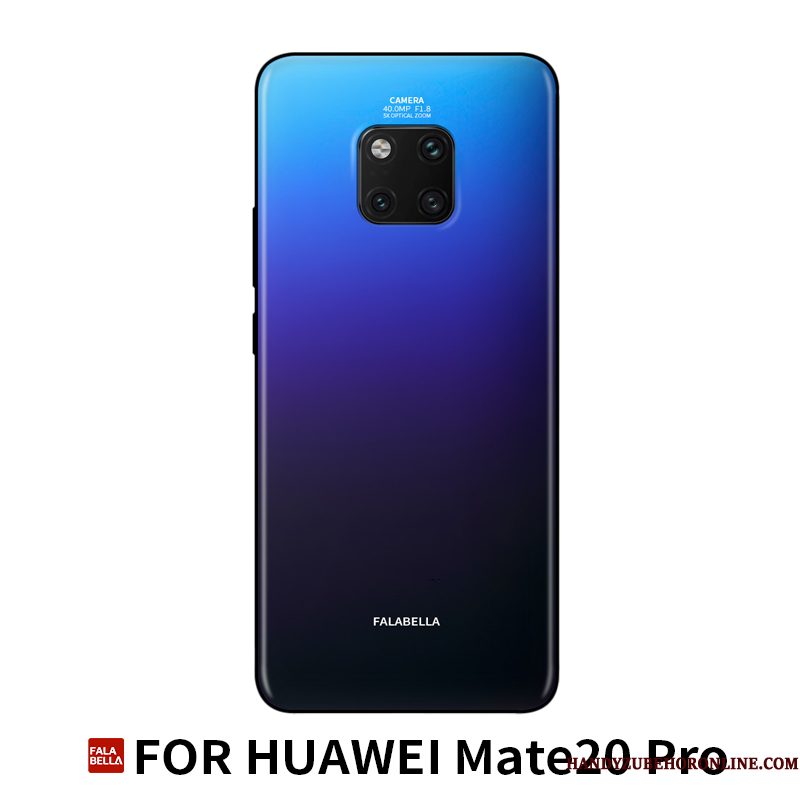 Hoesje Huawei Mate 20 Pro Bescherming Trendy Merk Glas, Hoes Huawei Mate 20 Pro Zakken Anti-fall Persoonlijk