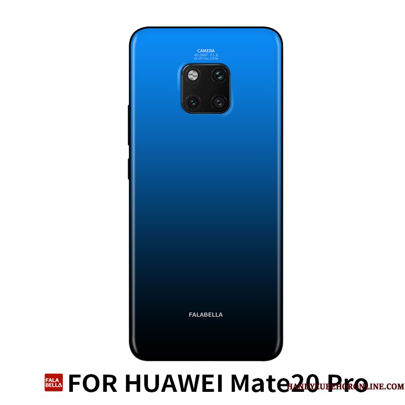 Hoesje Huawei Mate 20 Pro Bescherming Trendy Merk Glas, Hoes Huawei Mate 20 Pro Zakken Anti-fall Persoonlijk