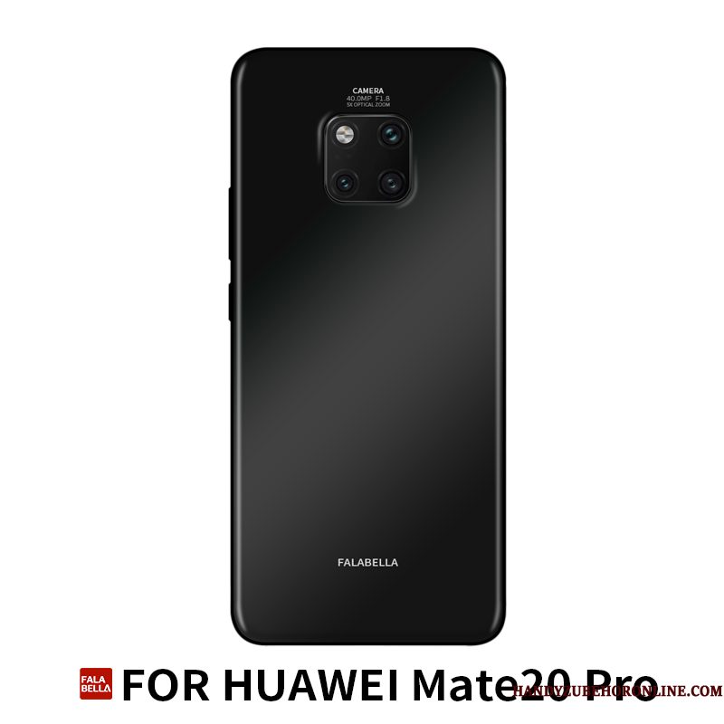 Hoesje Huawei Mate 20 Pro Bescherming Trendy Merk Glas, Hoes Huawei Mate 20 Pro Zakken Anti-fall Persoonlijk