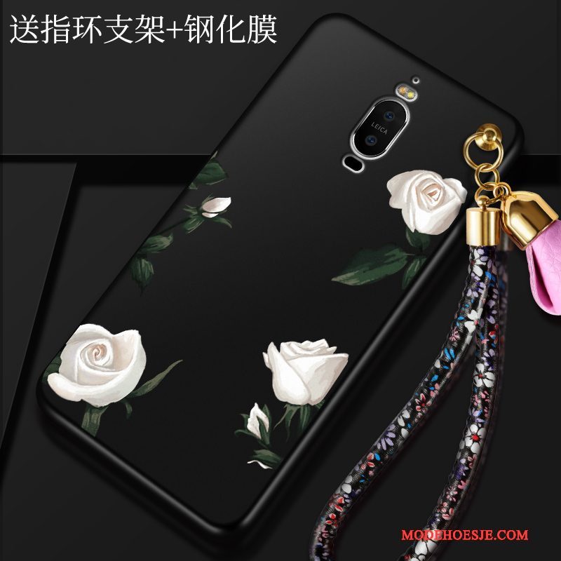 Hoesje Huawei Mate 9 Pro Scheppend Roodtelefoon, Hoes Huawei Mate 9 Pro Zakken Anti-fall