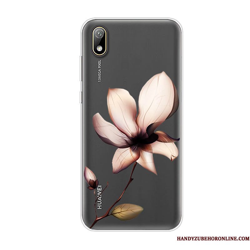 Hoesje Huawei Y5 2019 Spotprent Zwart Mooie, Hoes Huawei Y5 2019 Siliconen Anti-falltelefoon