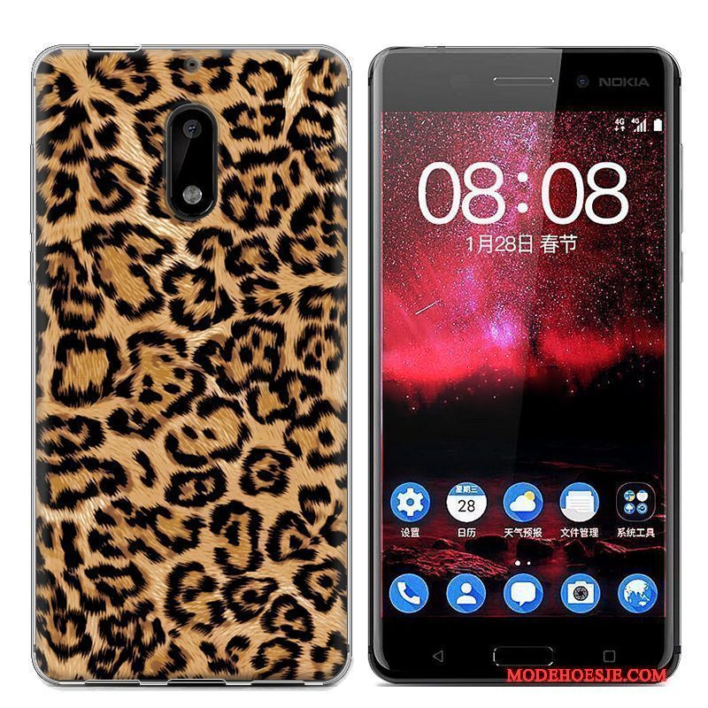 Hoesje Nokia 6 Zacht Trendtelefoon, Hoes Nokia 6 Bescherming Blauw